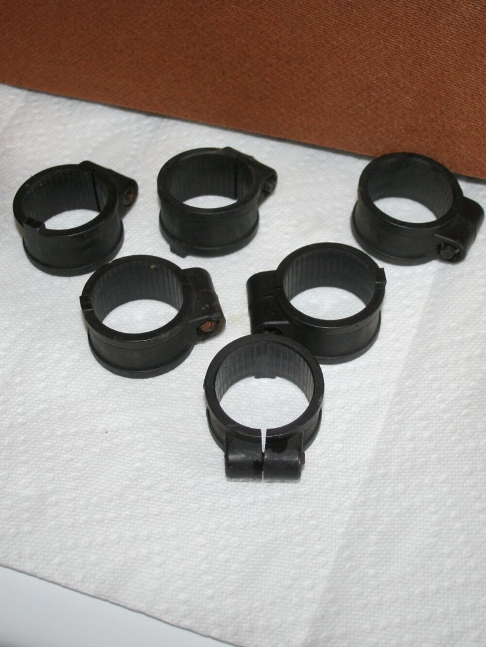 Ultimate Support 1.5"Collar Rack Drum/Keyboard/Light 1980S (Plastic) LOT OF 6